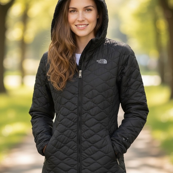 The North Face Women's Black Quilted Puffer Jacket - Picture 1 of 13